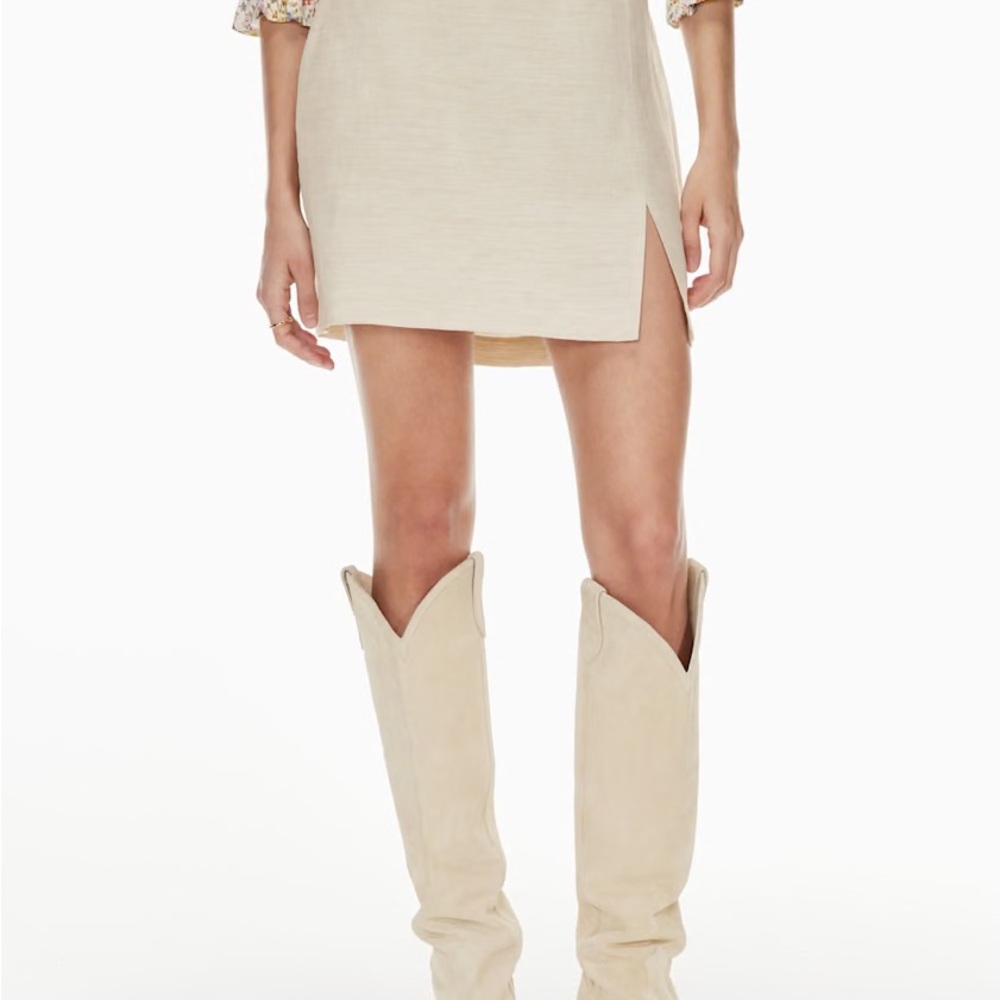 Aritzia Wilfred Patio Linen Skirt